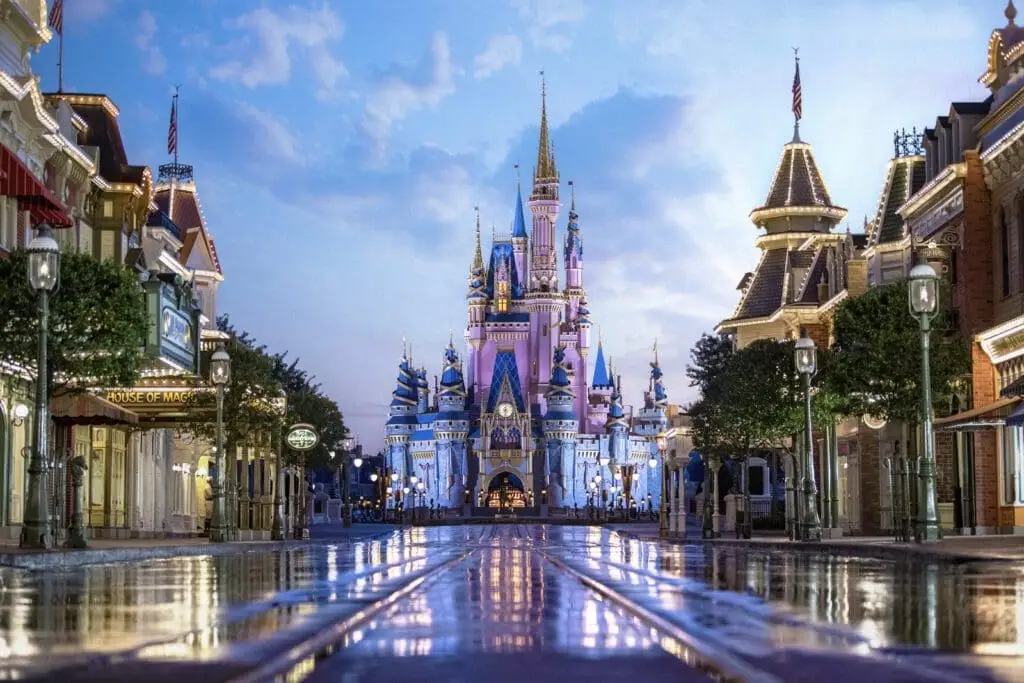 Castle view from Main Street at Magic Kingdom