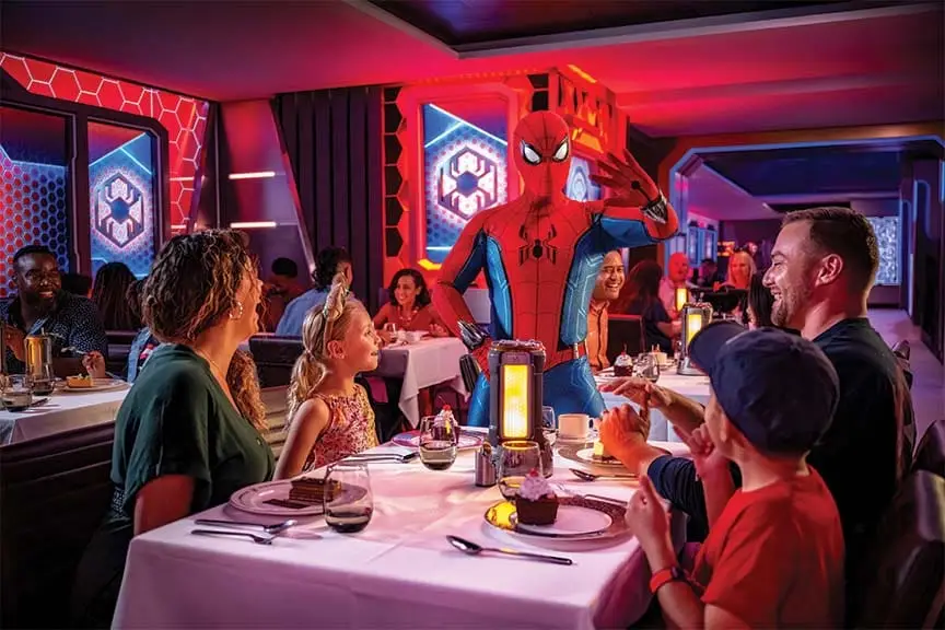 Marvel Dining Adventure on Disney Treasure