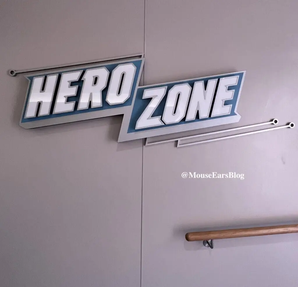 Hero Zone entrance where you can enjoy thrilling physical challenges and game show-style competitions