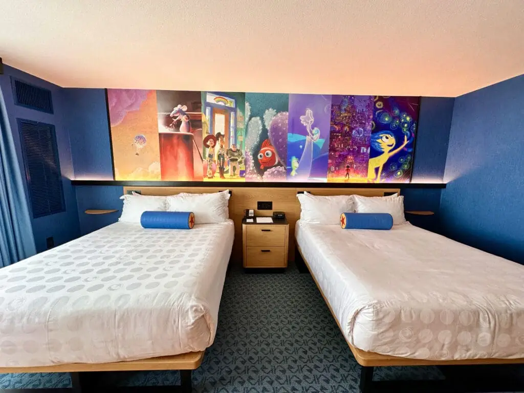 Disneyland Pixar Place Hotel Resort Standard Room with 2 queen beds