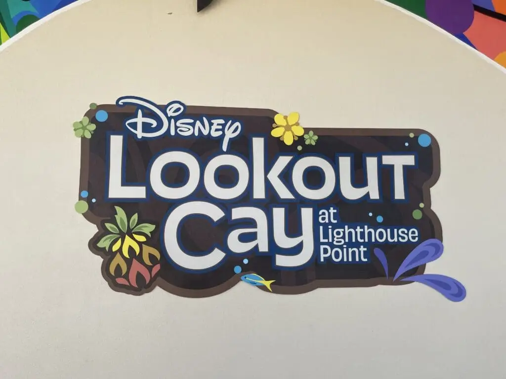 Disney Lookout Cay at Lighthouse Point Entrance Sign