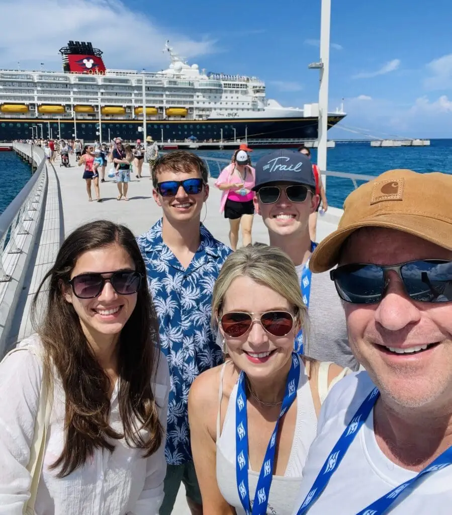 First Look at Disney Lookout Cay at Lighthouse Point with Susanne Hays, Steve Hays, Garren Hays, Wilson Hays owners at Fairytale Journeys Travel