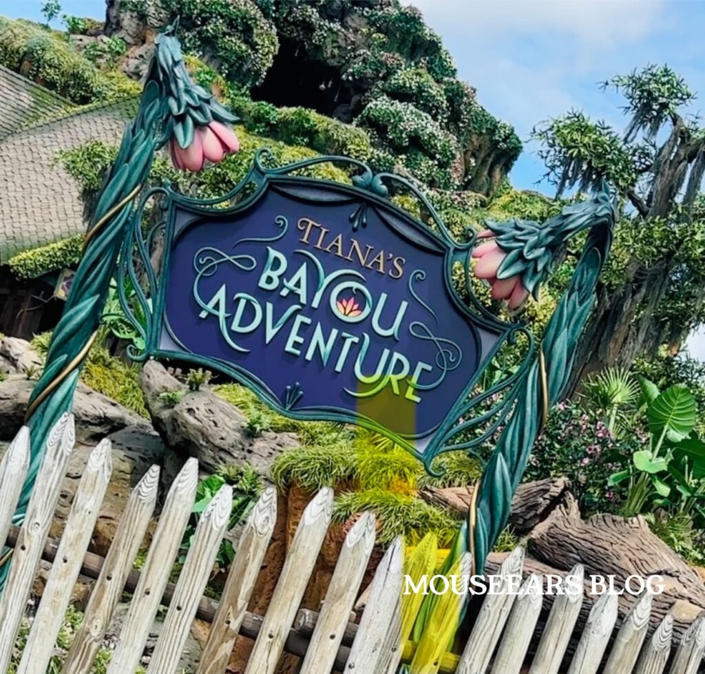 Tiana's Bayou Adventure Opening Day Entrance Sign