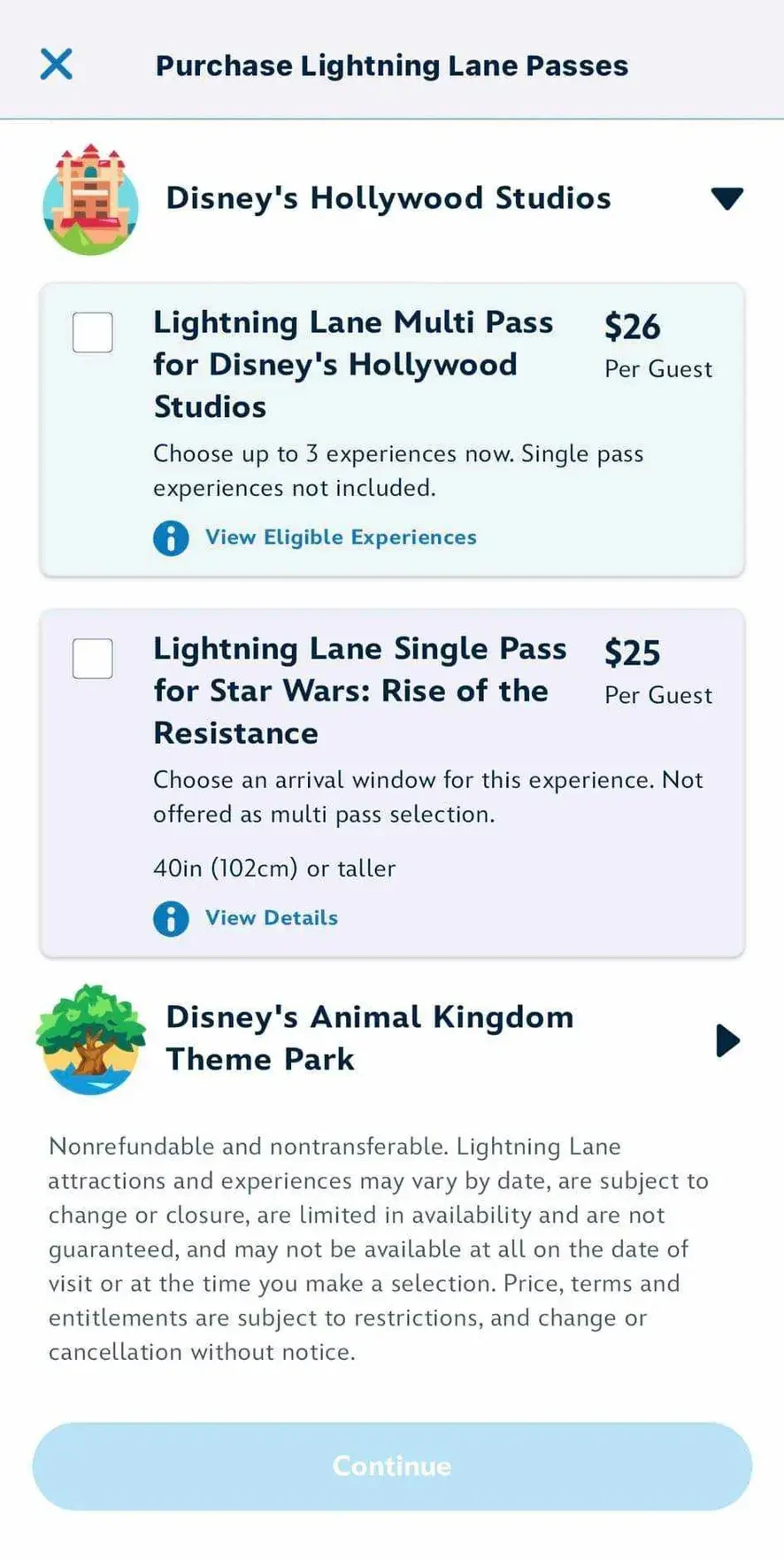 Hollywood Studios Lightning Lane Passes on Day 1 of Launch