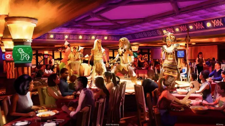 Disney Destiny's New Dining experience inspired by The Lion King- Pride Lands Feast of the Lion King