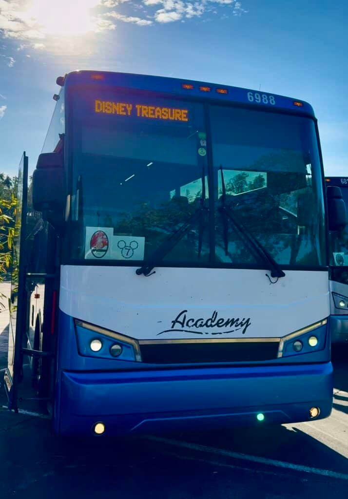 Disney Treasure Bus headed to Port Canveral