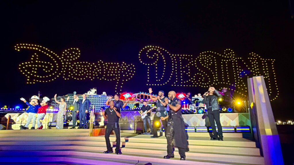 Disney Destiny Christening Ceremony Drones