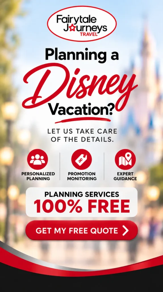 Fairytale Journeys Travel: Free Disney vacation planning with personalized planning, promotion monitoring, and expert guidance. Get a free quote.