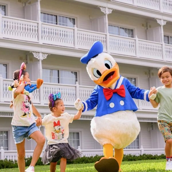 Donald Duck and some friends enjoying Grand Floridian