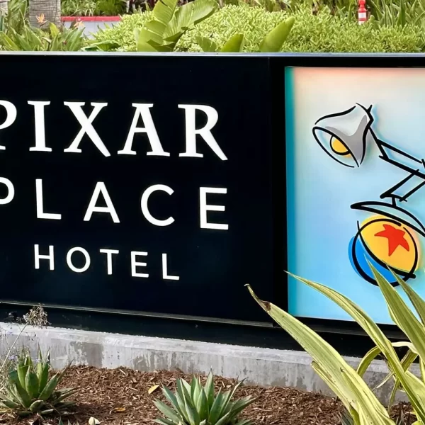 Pixar Place Hotel Resort Entrance Sign