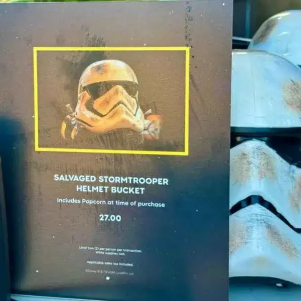 New Salvaged Stormtrooper Helmet Popcorn Bucket available at Hollywood Studios