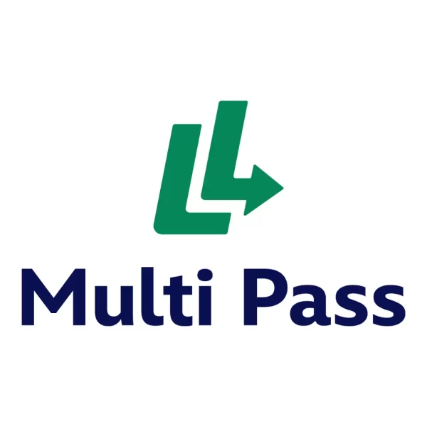 Green and Blue Lightning Lane Multi Pass Logo